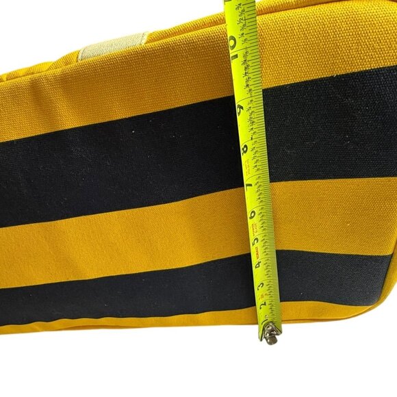 NEW!! Rowing Blazers Target Rugby Stripe Preppy Weekender Yellow Blue Duffel Bag - Picture 6 of 16
